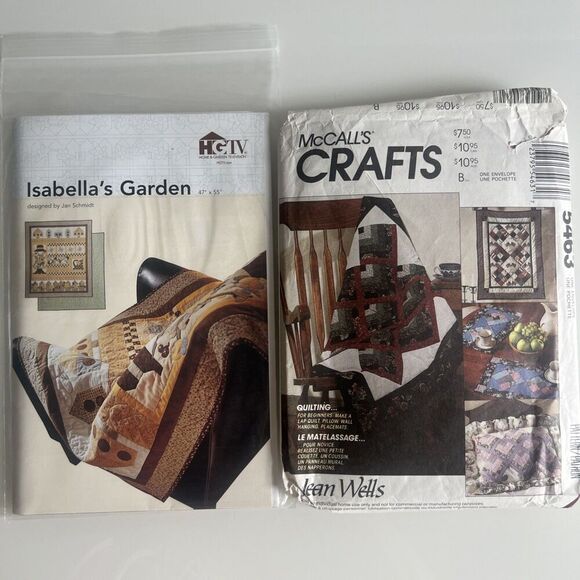 Isabella’s Garden By Jan Schmidt & McCall’s Crafts By Jean Wells Quilt Patterns - Picture 1 of 5